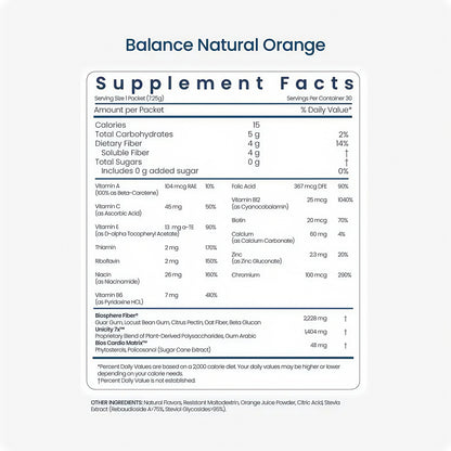 Unicity Balance Natural Orange 30 Packets